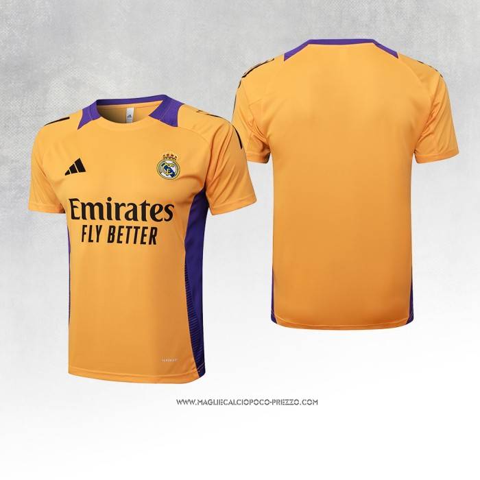 Maglia Allenamento Real Madrid Arancione 24-25
